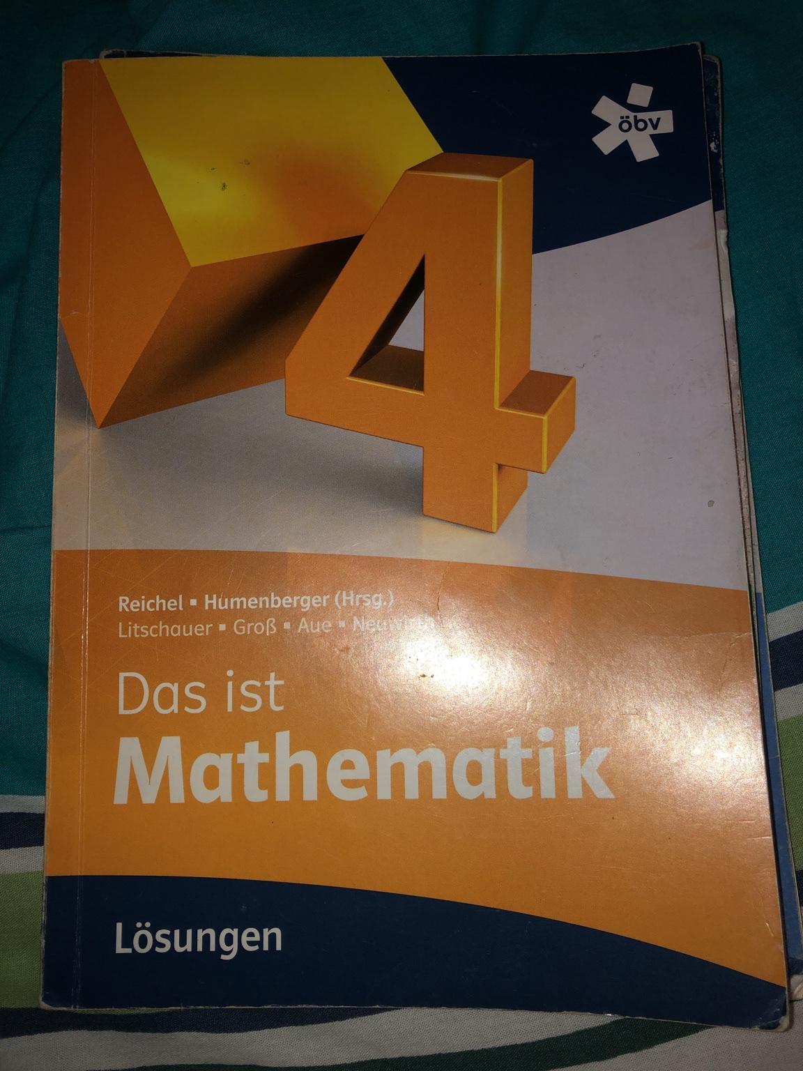 Das Ist Mathematik Lösungsheft 4 In 4600 Wels Für € 3,00 Zum Verkauf ...