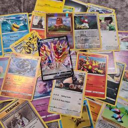 pokemon 30 card bundle including zamazenta V and 3 reverse holo cards