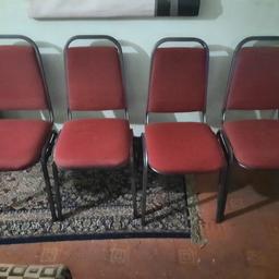 hi I have 4 dining chairs for sale in good clean condition solid strong metal frames £20.00 pick up only bargain 