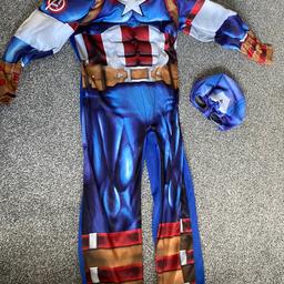 Avengers captain America costume 
7-8 years 
Good condition barely worn
Pet free smoke free home 
Happy to post/ Deliver locally for cost