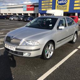 I’m selling my skoda octavia 2 key ...3 owners whit me ,alloys wheel 18 very good tyres Bridgestone , 2.0 l diesel 6 speed , cd radio whit 6 disc ! .... very good on fuel 50 mpg I change last year on December new disc brakes and pads all 4 wheels ... and wishbone both size new ! And 4 weeks ago I change NEW TIMING BELT AND WATER PUMP AT 146406 miles AND NEW CLUTCH KIT , and SERVICE NEW OIL , NEW FUEL FILTRE, AIR FILTER AND OIL FILTER THIS COST ME 900£ I have Invoice from service plus pictures wh