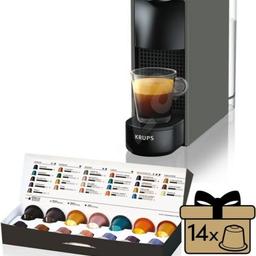 Nespresso Essenza mini in black with a taster box of coffee pods (14 different ones) plus a box set of 2 nespresso branded cappuccino cups and saucer
All brand new and never opened
C
Can be collected from central London or will ship it