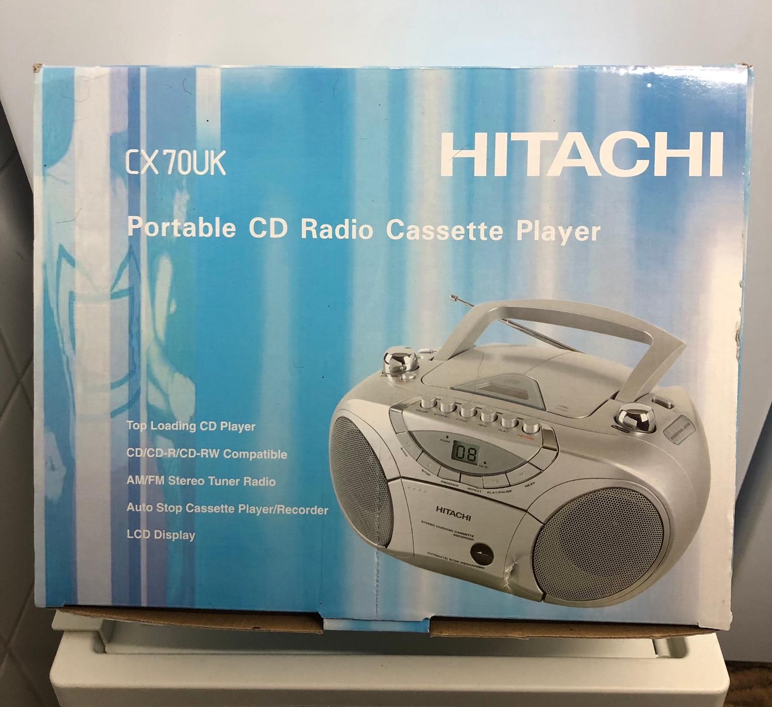 Hitachi portable CD radio cassette player in WS11 Walsall for £25.00