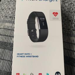 Fitbit charge 2 inc fairly new grey magnetic strap complete with box and charger