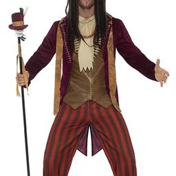 Smiffys MEN'S SIZE medium Voodoo costume.
Worn once. In excellent condition. Original packaging.

Comes with trousers, jacket, waistcoat, necklace & hat

Also Dreadlock wig

RRP £50