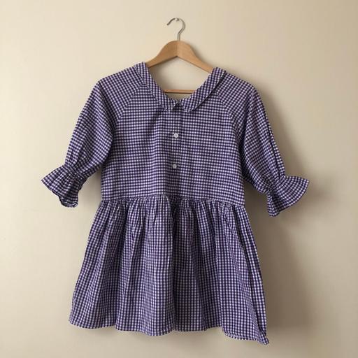 Buy & Sell South West London South Kensington - South West London - Photos for Purple white checkered 3/4 sleeve shirt dress