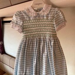 Marina ward smocked dress size 6 mouth good condition no marks or stains