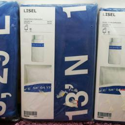3 Stück Ikea Bettwäsche sind ganz neu. Die Verpackungen wurden nie geöffnet. 
100% Baumwolle 
150x200 cm, 50x60cm
je Stück 5€ FIXPREIS 
Versand möglich