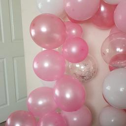 used for a birthday over the weekend. hate to see it go to waste. pictures taken today.
grab a bargain.

inflated party balloon Garland and. no. 1 confetti balloons too.
bought for almost £15.
collection only