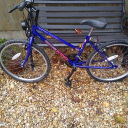 mountain bike in excellent condition, 18 gears, alloy wheels, hardly used. Bargain