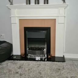 fire surround NO FIRE had new backing put on needs a touch up in places