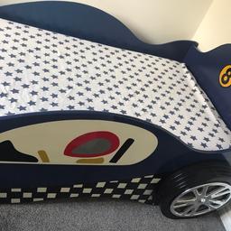Selling my sons bed.
Mattress not included 
Bought new £289.00.
Buyer to collect.
From a smoke free immaculate home!