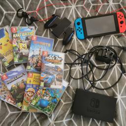 Nintendo switch, comes with headset, all the wires controllers etc, and 8 games! only thing it doesn't have is the box, it's in great condition as hardly used. Collection Penshaw, or can deliver for fuel of not too far £260 absolute bargain with everything that comes with it