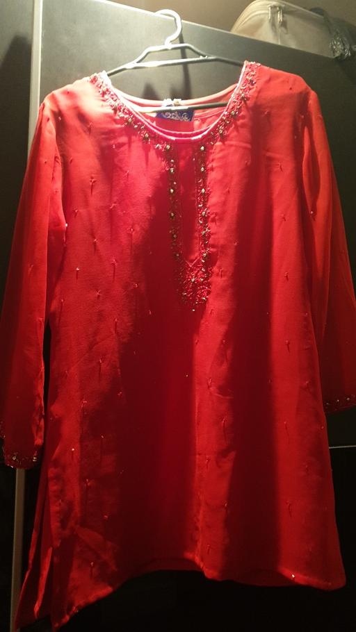 Buy & Sell East London South Woodford - East London - Photos for Lovely Red Fancy Ladies Kurta Top Dress