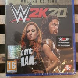 Selling my brand new sealed Deluxe Edition of WWE 2K20 for PlayStation 4. This came with the Smackdown 20th Anniversary edition, but I've already got the game.

This game should also be compatible with the upcoming PlayStation 5

Can arrange local collection from N8 or can post