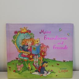 Verkaufe ein Freunde-Buch von der Prinzessin Lilli Fee in einem fast neuen Zustand. Meine Tochter hat nur auf der ersten Seite ihren Namen hin geschrieben und auf der linken Seite ist ein Strich. Sieht man auf dem 2. Foto.