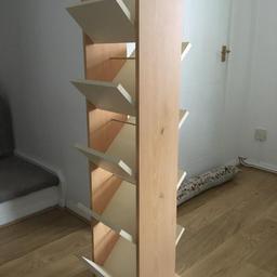 Solid wooden cd dvd storage unit on wheels,easy to manoeuvre,excellent condition collection only