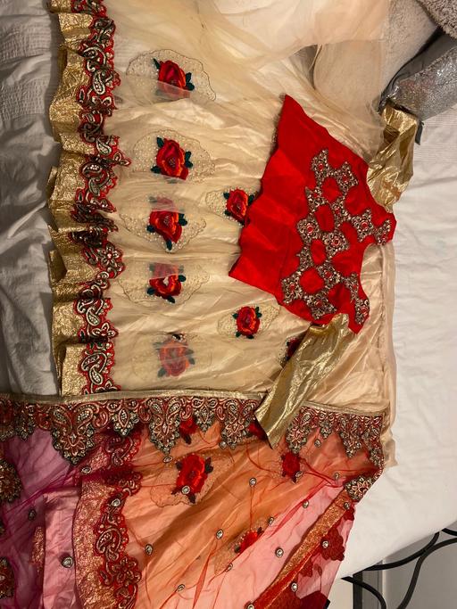 Buy & Sell North London Upper Edmonton - North London - Photos for Net lengha saree with Pearl and embroidery