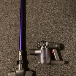 Dyson was cleaned out and fully charged 
Unsure how long battery lasts as hasn’t been used in a while 
Fully working 
£25 ono