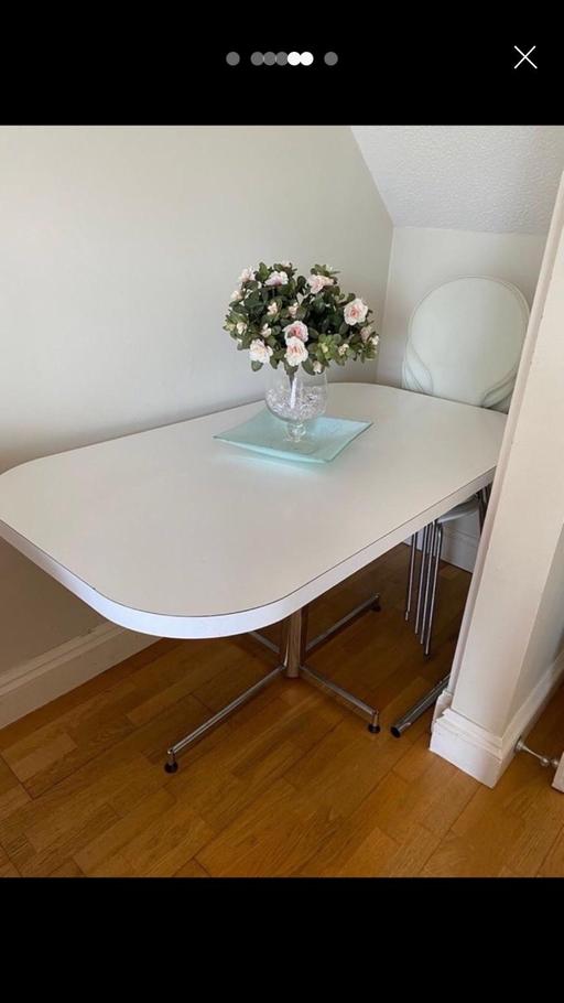 Buy & Sell Hertfordshire Hertsmere - Photos for dining long table chrome base legs white 