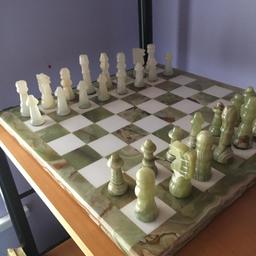 Marble chess board originally bought from Greece.Beautiful piece in excellent condition.Collection only,great for nights in!