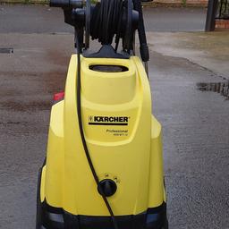 Karcher HDS 5/11 U Plus Pressure Washer

This Karcher pressure washer in excellent working order and has really good cleaning power @ 1700 PSI, the karcher 5/11 U Plus complete with hose reel can apply chemicals at low pressure by twisting the nozzle tip this machine can also heat the water to whatever temperature you require, it's just been fully serviced and is ready to go also comes complete with hose reel and original high pressure hose lance and trigger assembly.  contact 07814830280