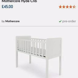 used for a few months I between outgrowing the Moses and moving into her own room. good condition. can deliver within reason. RRP 45.00