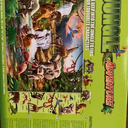 12 panel wallpaper mural.
Jungle Adventure with animal Characters to find
Unopened and still boxed.
Image size:  243.8 x 304.8 cm
Requires wallpaper paste (as normal wallpaper)
Bought and unused.