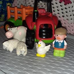 makes noise tractor  farm figures. smoke free home.  collection dy68dw