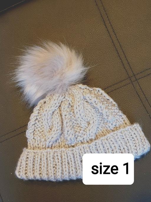 Buy & Sell West Midlands Solihull - Photos for Size 1 - 0-3 Months Aran Hat Silver Grey