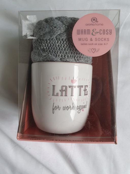 Buy & Sell Gloucestershire South Gloucestershire - Photos for Latte for work again mug and socks gift set