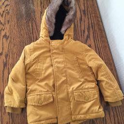 Boys winter coat age 18-24 months.
Mustard/yellow
Detachable hood for easy washing
From Marks & Spencer
In excellent condition, like new.
From a smoke and pet free home
Open to reasonable offers.