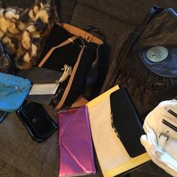 Ladies handbags x 10
Clutch bags, handbags various
River island, mulberry, Morgan, faith