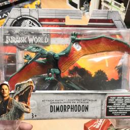 Jurassic World dimorphodon £10
Dinosaur Trainer Owen  £7

Or both for £15

Can be posted for cost
