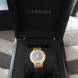 Versace gold plated G-10 24ct.swiss .On the back side has signature Gianni Versace. unisex watch.Exellent condition.Must gone urgent.No Schpock or Paypal only collection and cash pls