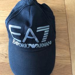Black Armani cap in good used condition. Has been washed. From smoke free home. Cash on collection.