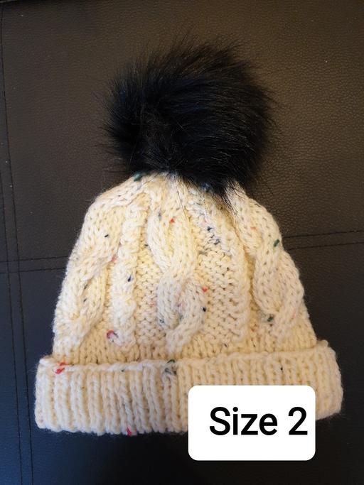 Buy & Sell West Midlands Solihull - Photos for Size 2 - 6-12 M Aran Hat Nougat Pom Pom