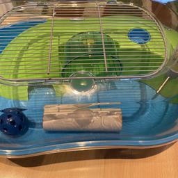 Small fury pet cage.
Few pet scratches on the inside of the green section.
Comes with:
-play ball
-bottle
-wheel
-tube
-food bowl

£15.00 ONO

Collection/can deliver if local £3.00 or can be posted.