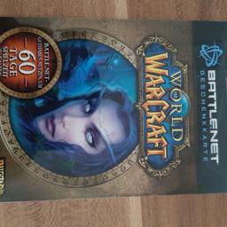 Aus privaten Gründen verkaufe ich eine Wold of Warcraft guthaben Karte.  noch nicht benutzt