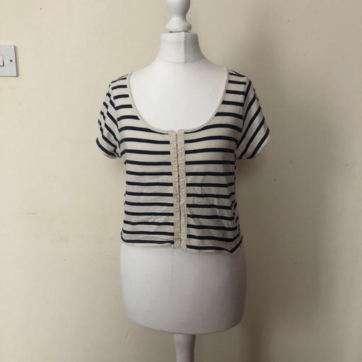 Buy & Sell South West London Chelsea - South West London - Photos for Topshop beige stripe t shirt top