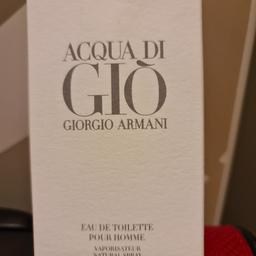 Profumo Acqua di Giò, di Giorgio Armani, 100ml, da uomo.  Come nuovo, aperto solo per provare un paio di volte e basta.