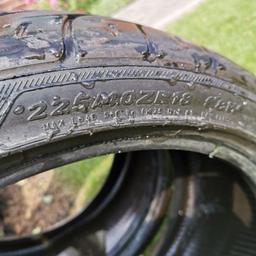 Two Kaiser tyres from my Vauxhall zafira Sri. Used but plenty of life left in them, slightly more wear on the edges as shown in the photos. 
I'm clearing my garage out.
£30 no offers