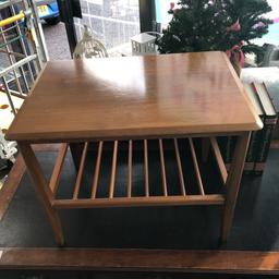 Lovely low coffee table with skated shelf below. Great retro piece for any house style.