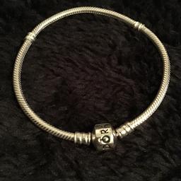 Genuine pandora 19cm bracelet,just buy your own charms to decorate,buyer collects,no offers as good price
