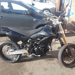 cpi supermoto  2014 model 125cc 4stroke Manuel engine nice big bike for a 125cc looks and sounds great fresh 12months mot on it too many new parts to list grab a bargain £700 may trade no silly offers please they will be ignored thanks