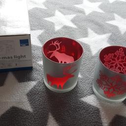 Weihnachtsdeko 🌟
Tischlicht Set in rot/silber von Leonardo 

Versand gegen Aufpreis von 4,50 € möglich
