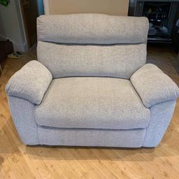 Light grey cloud love seat manual recliner, like new. From pet and smoke free house. £579.99 new on SCS 