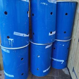 Oil drum with holes drilled perfect for a fire 

£10 each