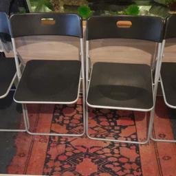 hi I have 4 Metal and plastic fold up chairs in new condition can deliver if not to far £20.00 or pick up