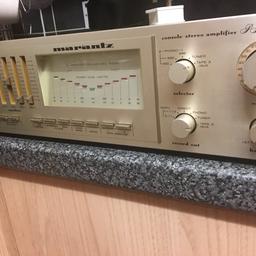 Vintage Amplifier PM-550DC, Released (1982 -1984), considering its age the Quality of sound is Impressive with a clean setup been well looked after, No faults,
you will just need your own speakers, Minimum - Impedance 4.
Will update more pics if requested.
No remote.

2x Equaliser Leads,